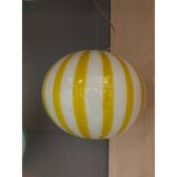 Italian Glass Swirling Multicolors Pendant Sphere