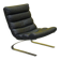 COR "Sinus" Chaise Longue Cantilever – Cuir Noir & Acier (1976)