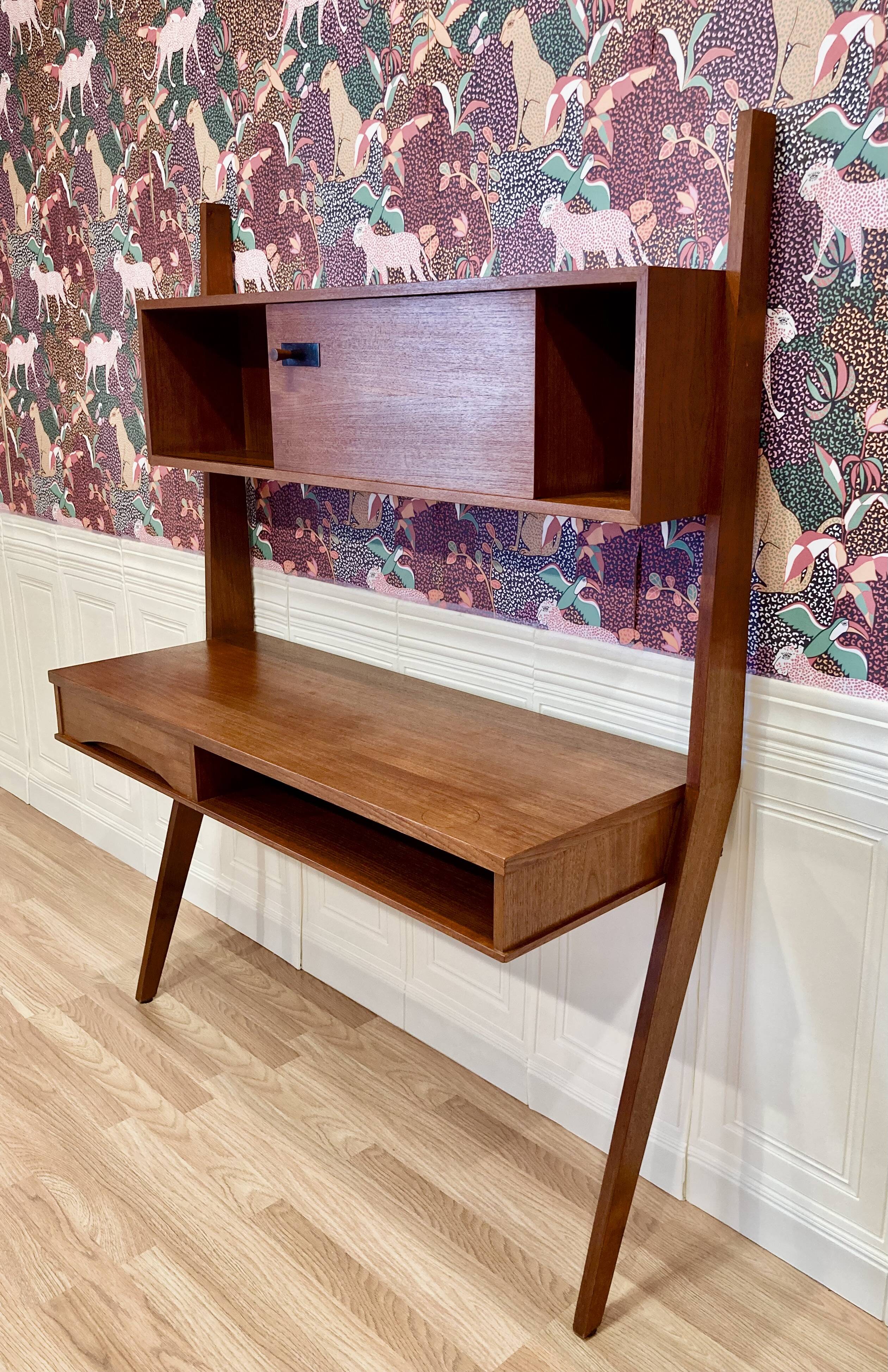Elegant 1950s Scandinavian design desk.