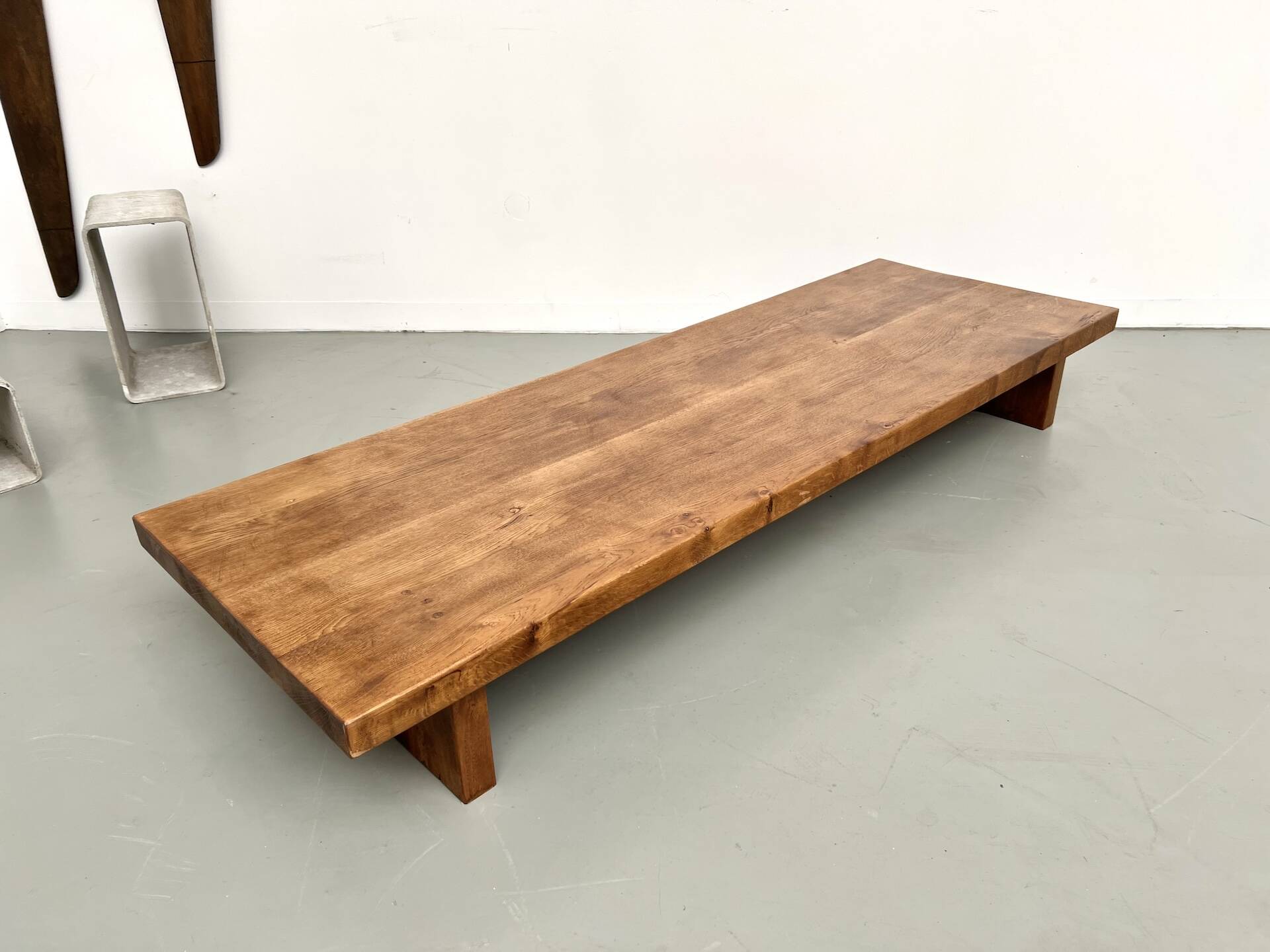 Solid oak coffee table, 1950s