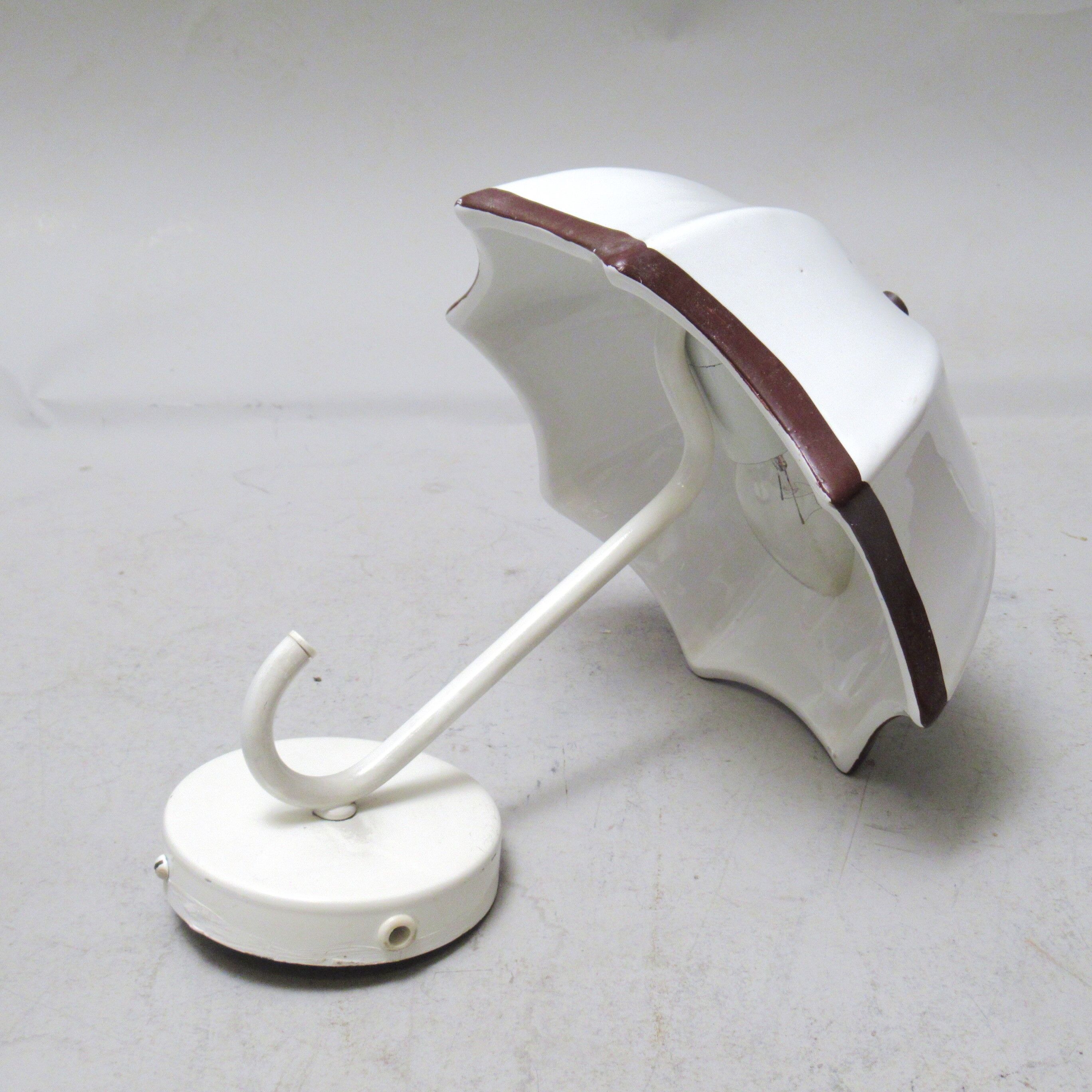 Ceramic wall lamp umbrella 70s