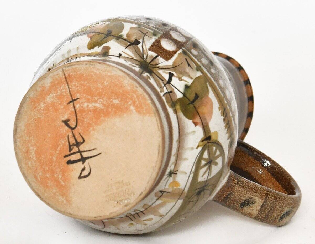 Ceramic jug by André L'Helguen for Keraluc Quimper