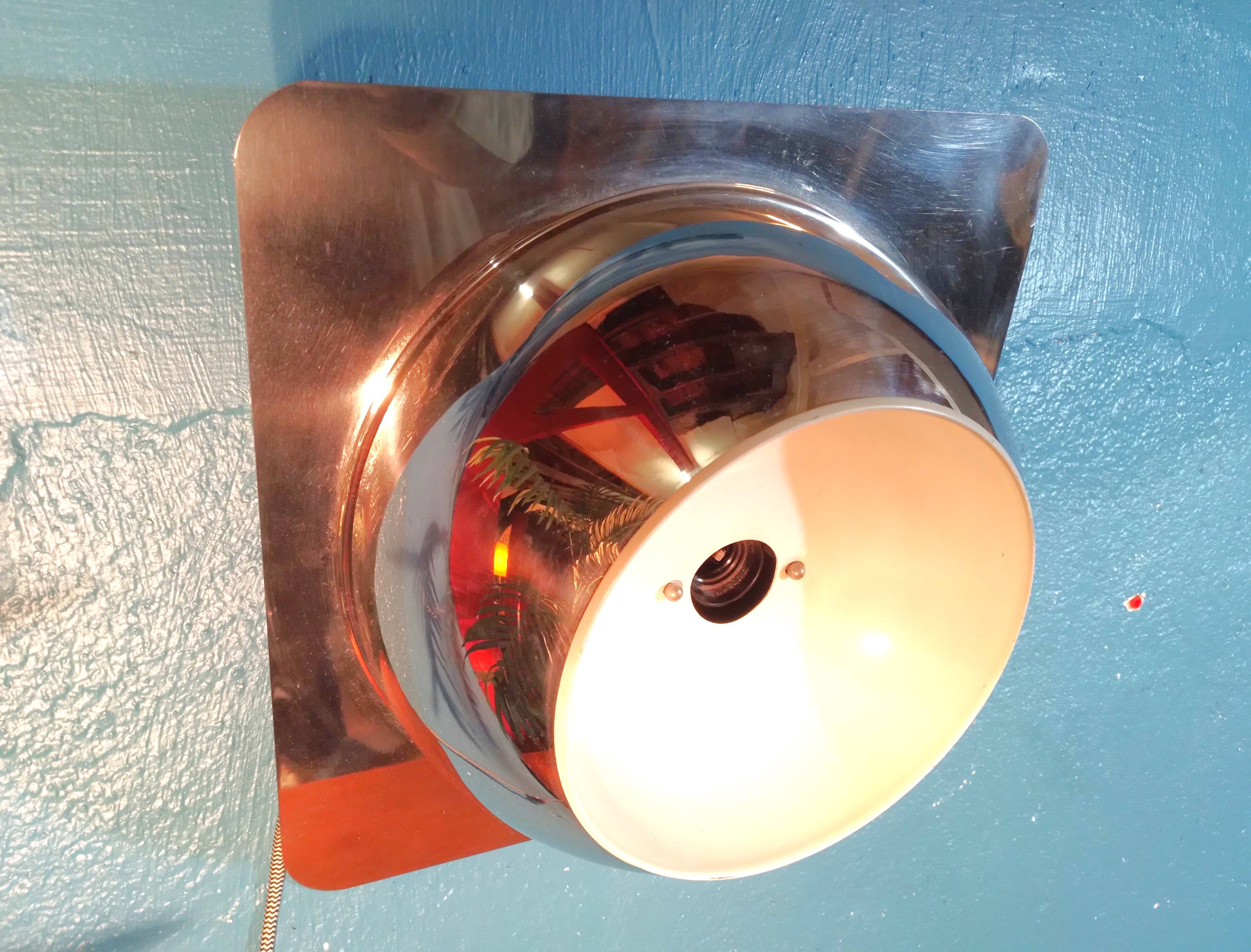 Space Age Reggiani Wall Light 1970s