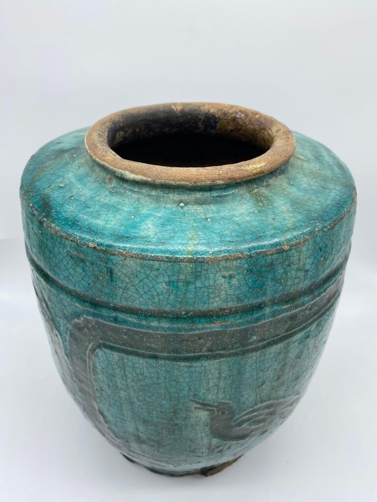 Blue jar martaban style 19th century