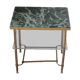 Vintage Green Marble Side Table