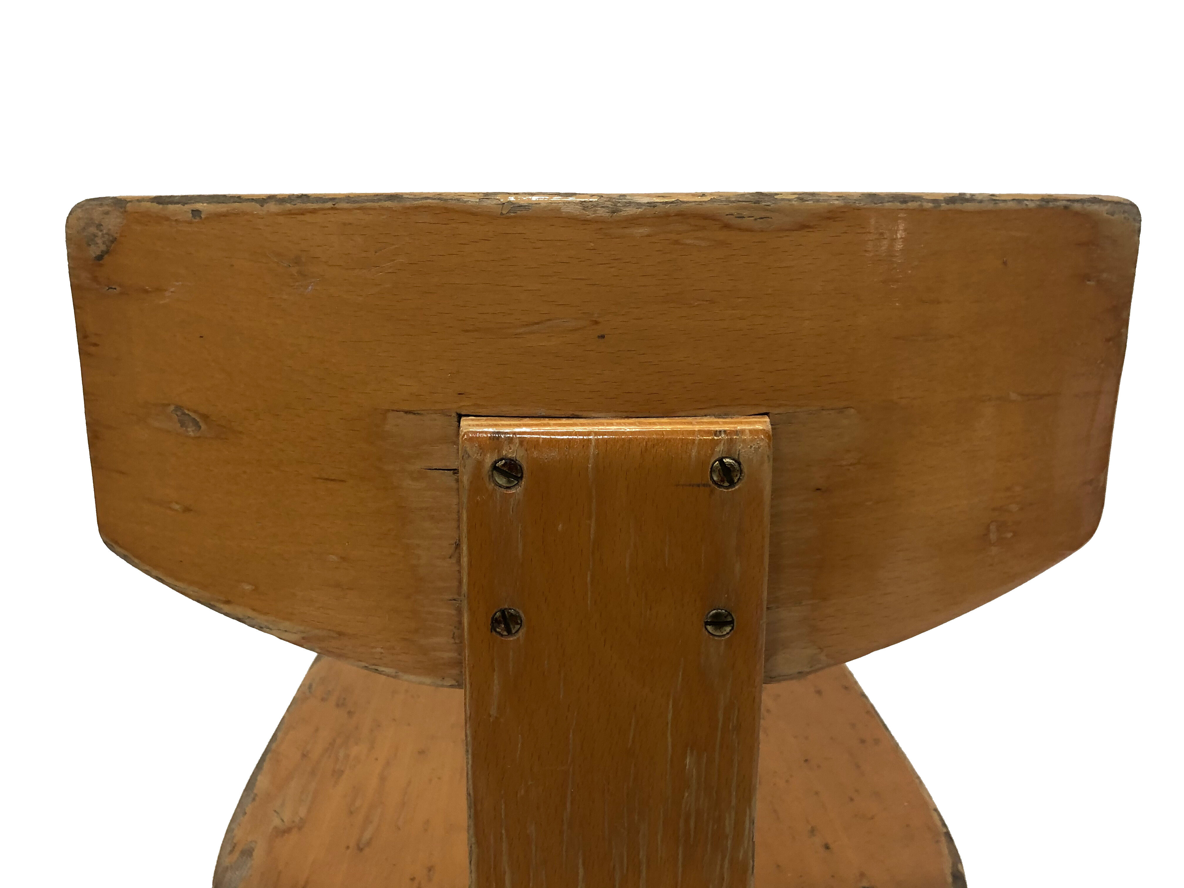 Vintage school chair netherlands 1960s model teacher