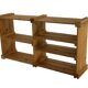 Vintage Wall shelf rack Pine wood 70s minimalist design