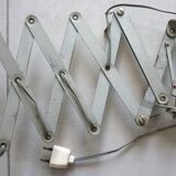 Zigzag wall lamp, accordion, metal scissors, 50s/60s design