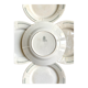 5 flat plates Gien in iron earth, service "Rivoli"