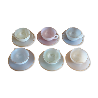 6 tea cups 60s