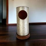 Vintage umbrella stand with wood accents