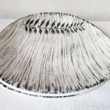 Vintage french 1960s salins tolede - toledo dinner plates black olive