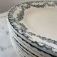 Set of 9 Longwy Earthenware Dinner Plates - Marie-Thérèse Model