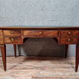 Louis XVI double-sided center office in mahogany around 1850