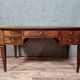 Bureau de centre double face Louis XVI en acajou vers 1850