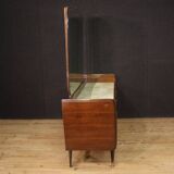 Commode en bois sculpté avec miroir années 50