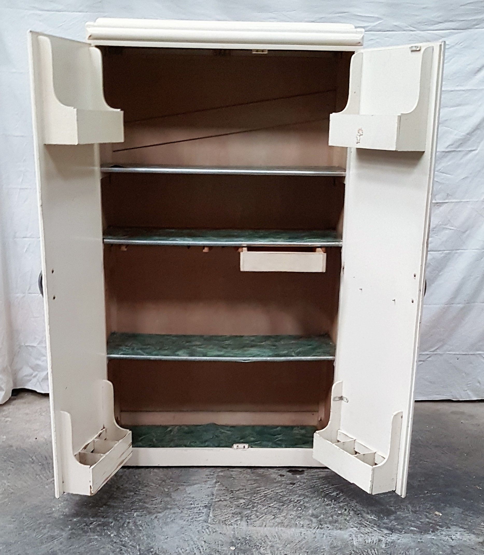 Old wooden kitchen cabinet from the 50s-60s.