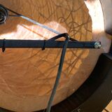 Sixties Rattan and Fiberglass Italian Floor lamp