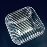 XL Mid-Century Czech Modern Crystal Art Glass Bowl, 1960s