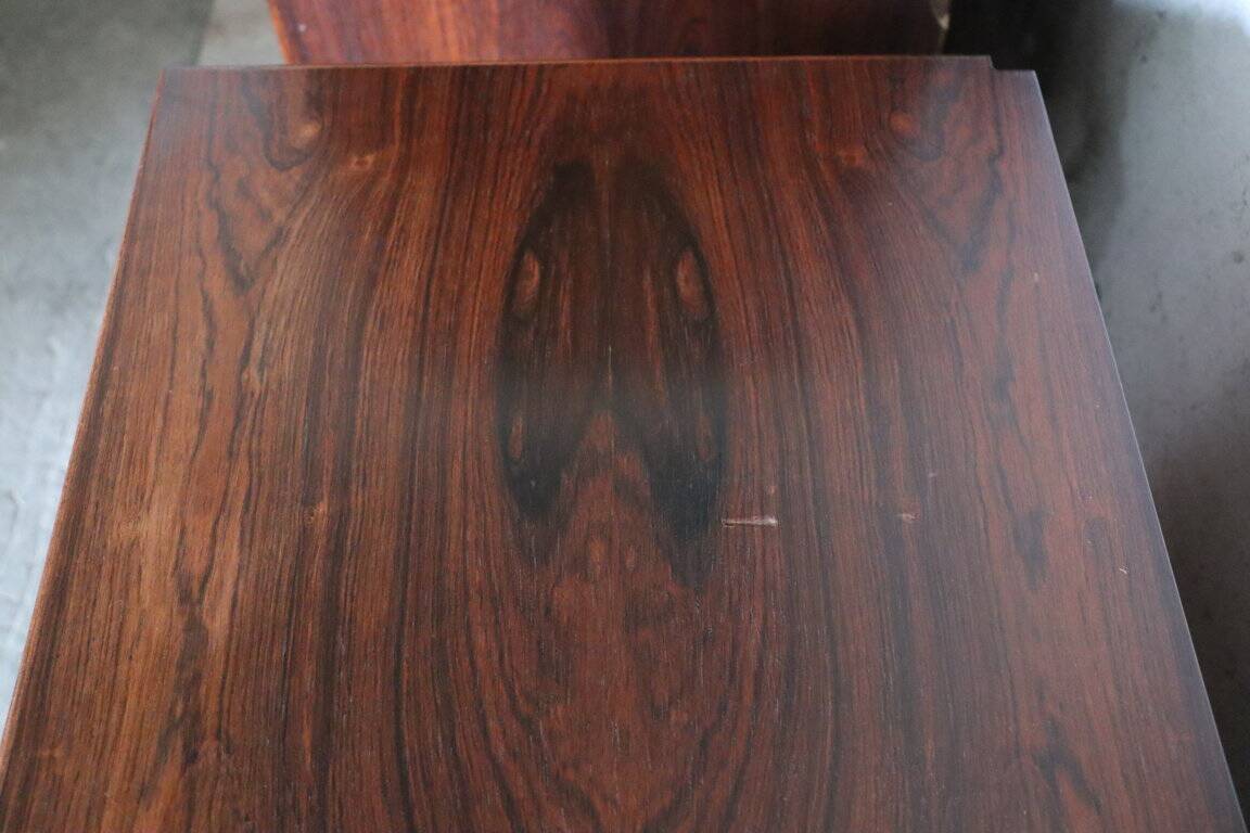 Danish wall bookcase by Thygesen and Sorensen in rosewood, 1960
