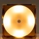 Chrome wall / ceiling lamp - italy - space age