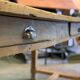 Walnut farmhouse table 1920