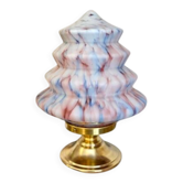 Fascinante  Lampe Art Déco en opaline multicolore