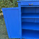 Commode bois peint bleu Majorelle