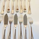 PLATIL 12 Couverts à Poisson  Métal Argenté