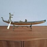 Venetian brass gondola
