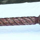 Column forming wooden harness painted faux marble Ep NIII