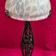 Wrought iron lamp in the Edgar Brandt style, Paul Kiss, 1910 to 25. Unsigned, damage, 37x16cm. Work