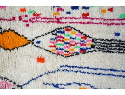 Colorful Berber carpet 266x150cm