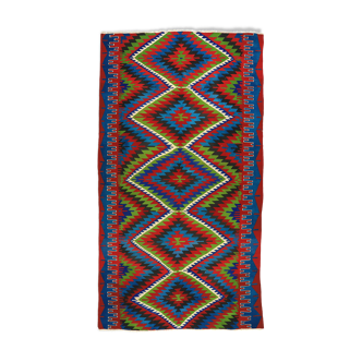 Anatolian handmade kilim rug 326 cm x 180 cm