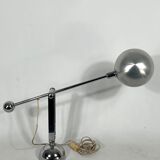 Mid-century Modern Italian chrome counterweight table lamp from 70s