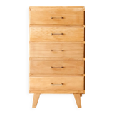 Chest of drawers with compass feet