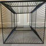 Cubic steel wire console table