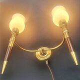 Large wall sconces torch style from the 1950s.