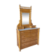 Commode avec miroir vintage bambou