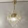 Suspension en verre de Murano, années 80