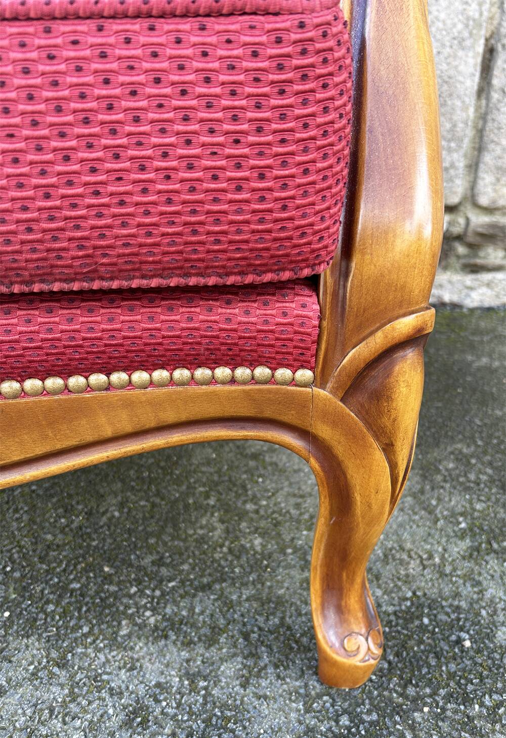 Pair of Louis Philippe style armchairs, vintage, 1960s