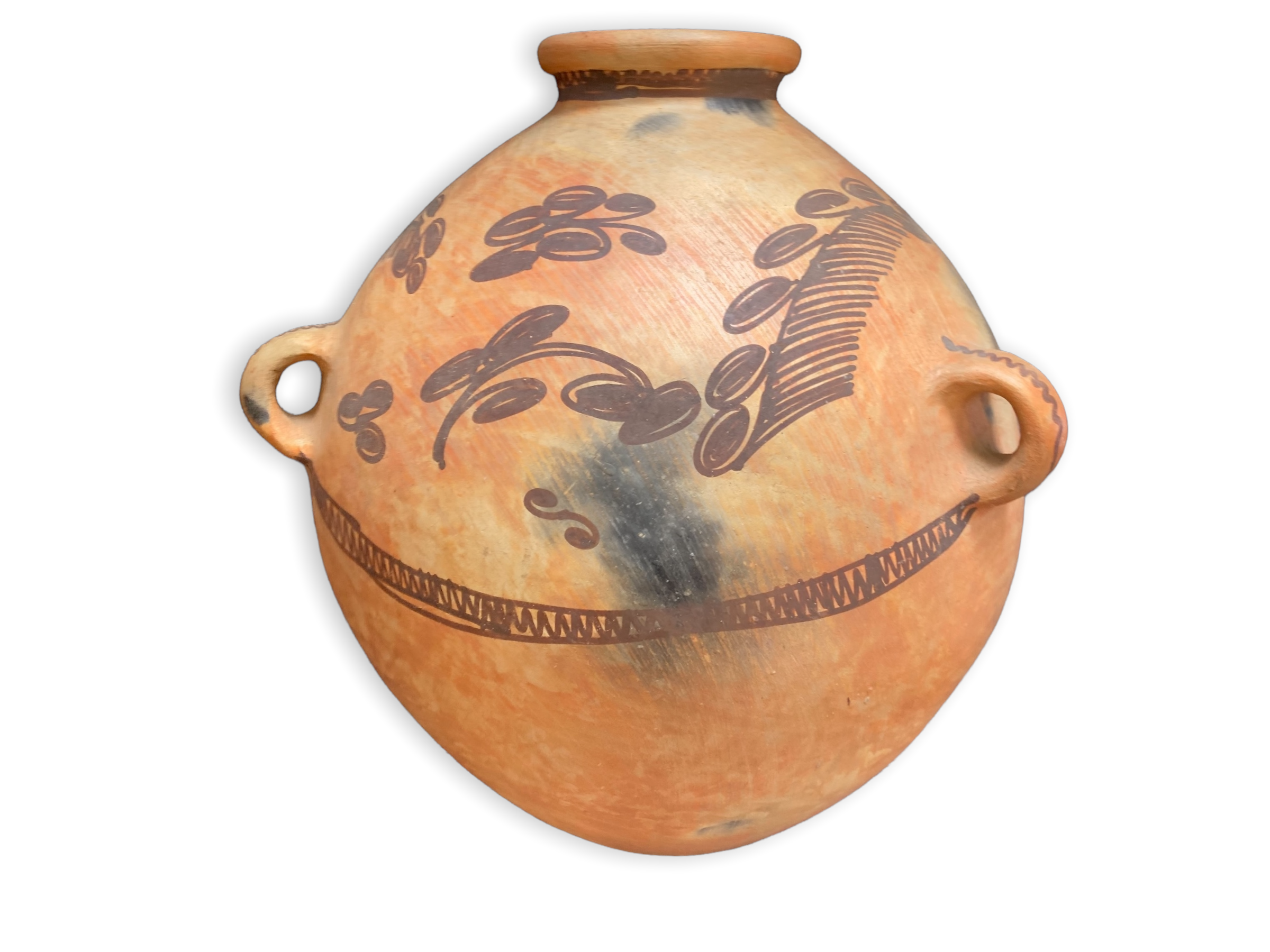 Terracotta anses jar