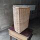 Panier a linge rotin blanc