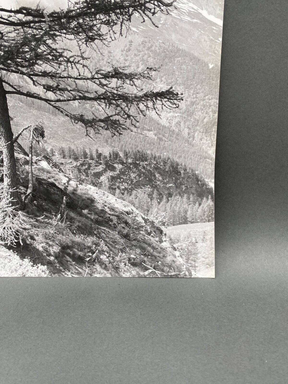 Bernard Darot silver gelatin photograph of a 20th-century mountain landscape