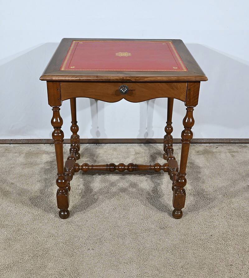 Small Solid Walnut Table, Louis XIII / Louis XIV style – Early 19th century