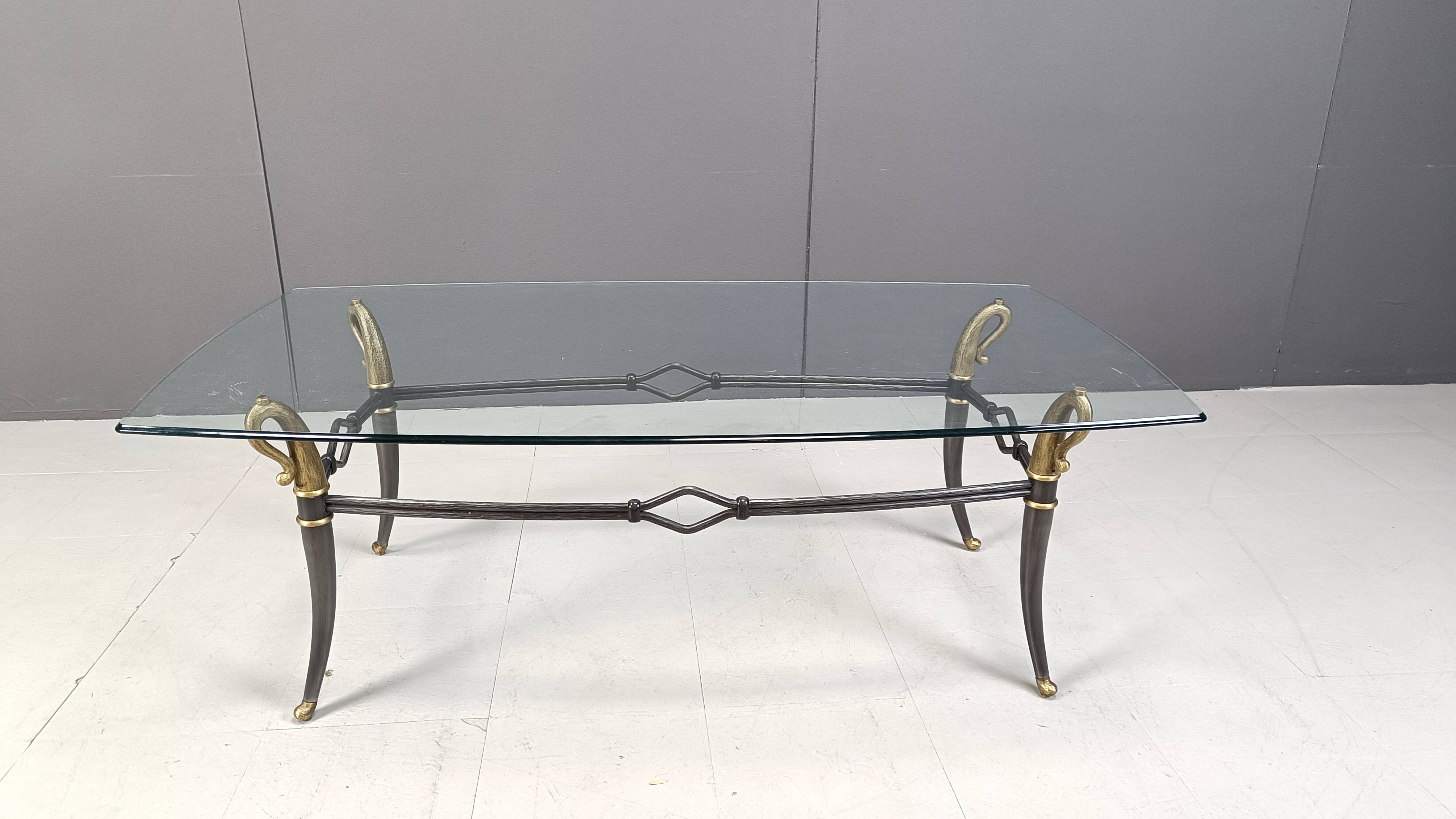 Mid century hollywood regency coffee table, 1960s