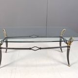 Table basse vintage de régence d'Hollywood, 1960