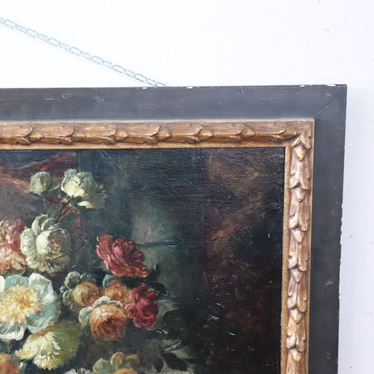 Still Life, Large Oil Painting On Canvas, Italy, 19th Century
