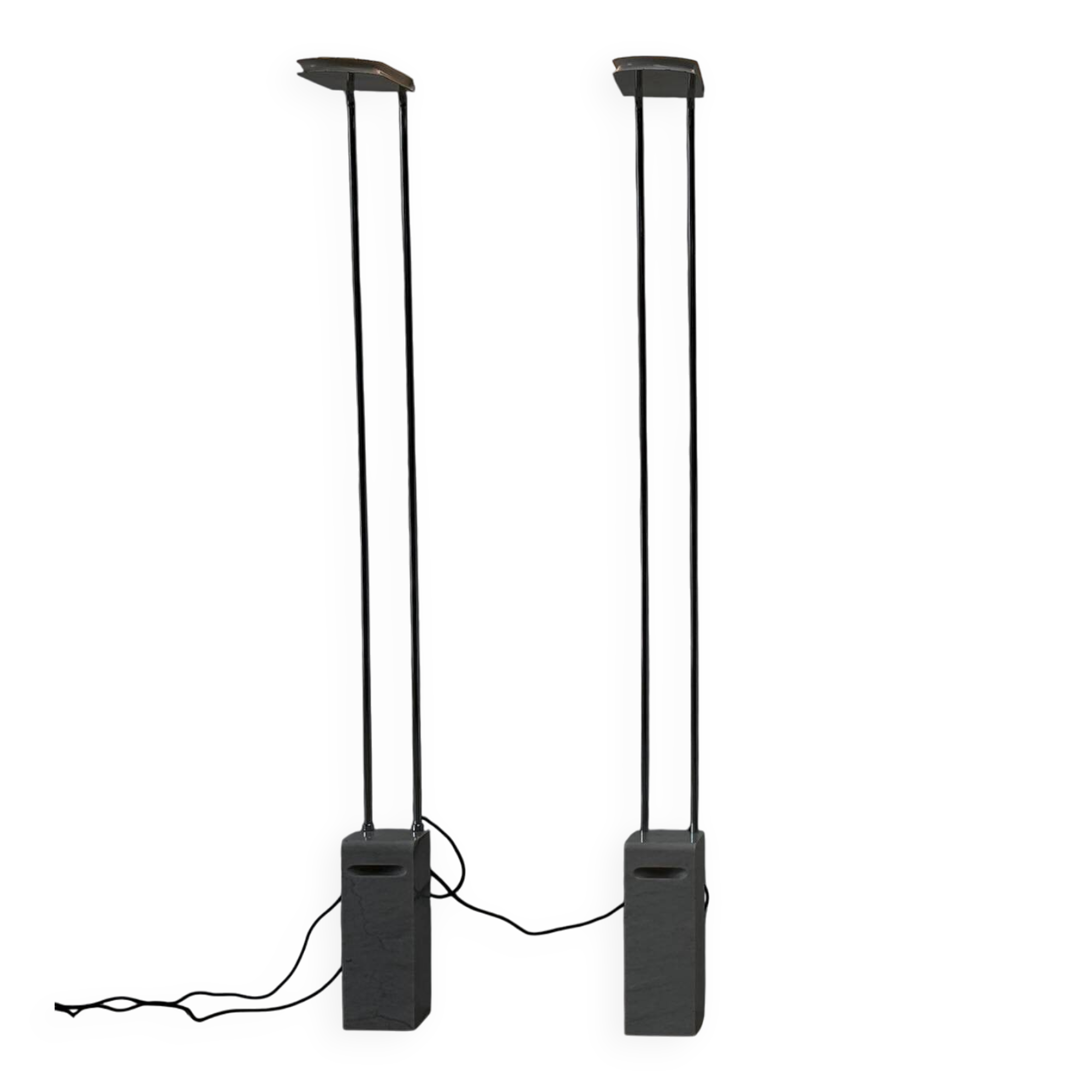 Pair of Skipper floor lamps by Bruno Gecchelin