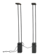 Pair of Skipper floor lamps by Bruno Gecchelin